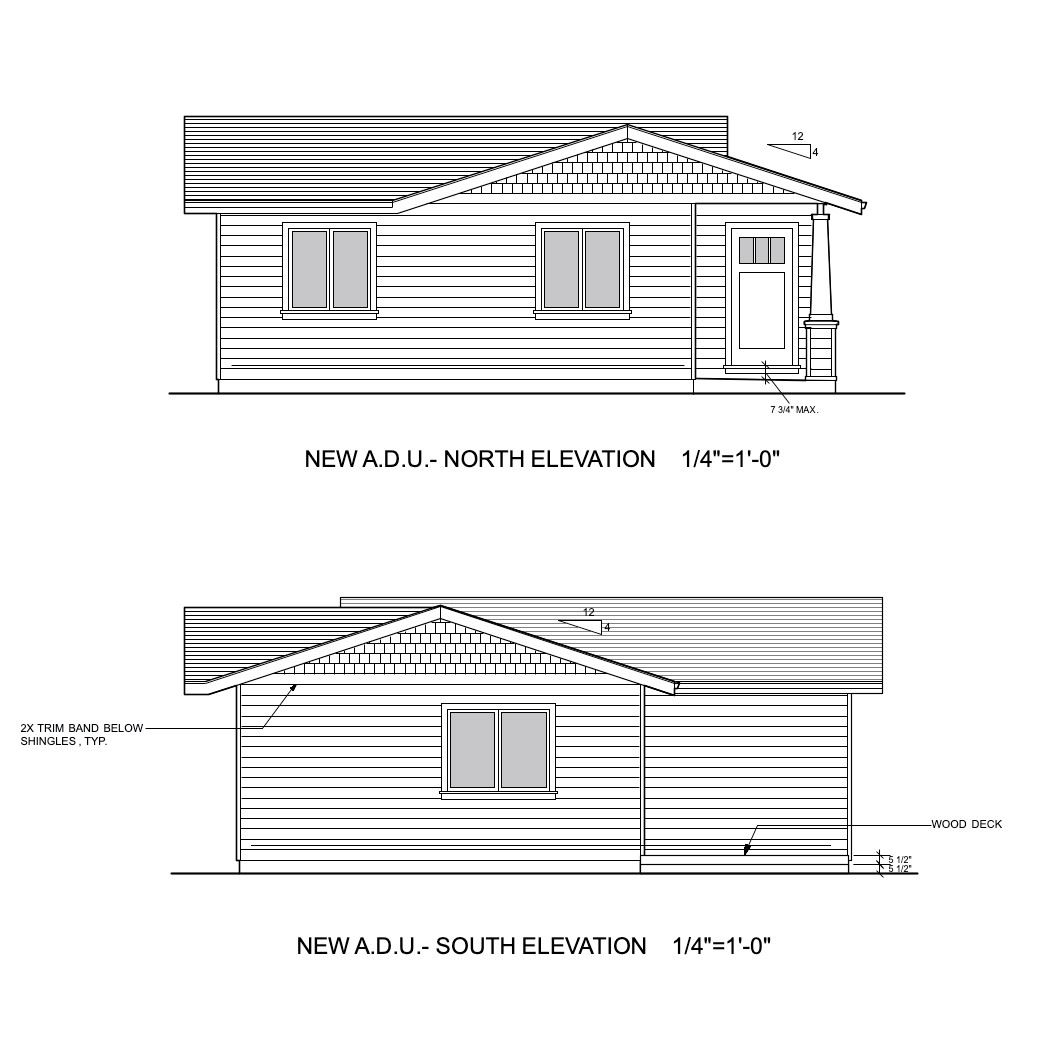 North.South Elevations
